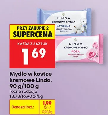 Mydło w kostce kremowe  promocja w Biedronka