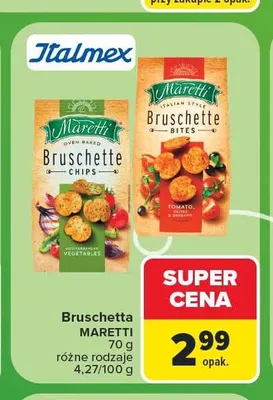 Bruschetta Chips Mediterranean Vegetables Maretti promocja w Carrefour Market