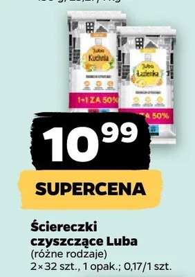 Ściereczki czyszczące Luba promocja w Netto
