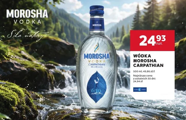 Wódka Morosha Carpathian promocja w Stokrotka