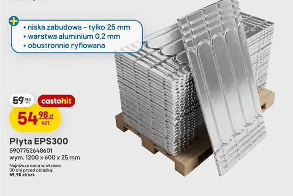 Płyta EPS300 ryflowana promocja w Castorama