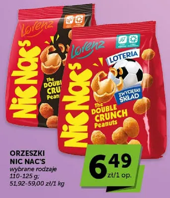 Orzeszki Nic Nac's Lorenz Double Crunch Peanuts promocja w Groszek