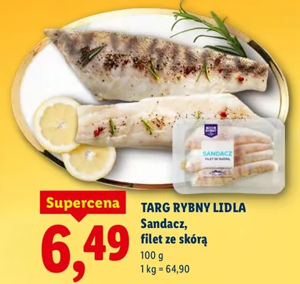 Sandacz, filet ze skórą promocja w Lidl