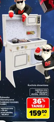 Kuchnia drewniana promocja w Carrefour