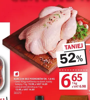 Kurczak bez podrobów promocja w Selgros