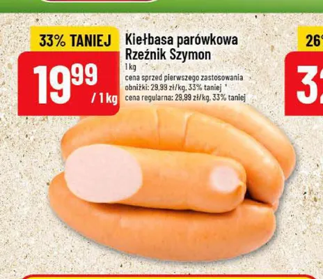 Kiełbasa parówkowa Rzeźnik Szymon promocja w POLOmarket