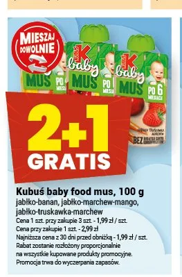 Kubuś baby food mus promocja w Twój Market