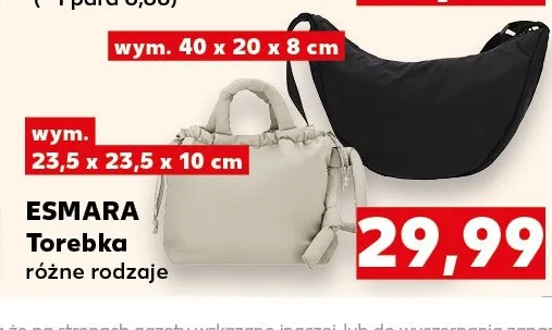 Torebka damska Esmara promocja w Kaufland