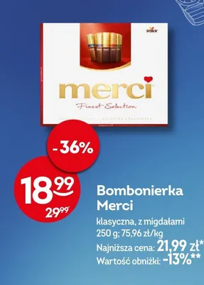 Bombonierka Merci klasyczna promocja w Żabka