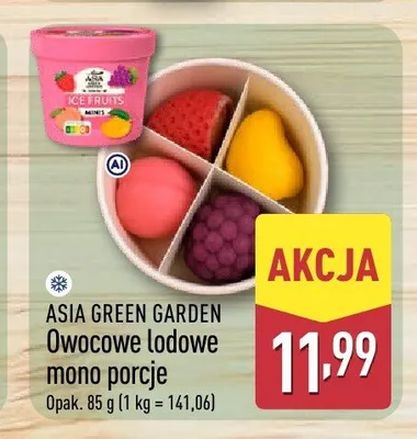 Owocowe lodowe mono porcje Ice Fruits Asia Green Garden promocja w Aldi