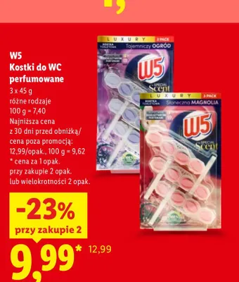 Kostki do WC perfumowane Luxury Słoneczna Magnolia 3-pak W5 promocja w Lidl