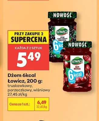 Dżem 6kcal Łowicz promocja w Biedronka