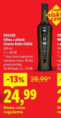 Oliwa z oliwek Chania Kritis CHOG Deluxe promocja w Lidl