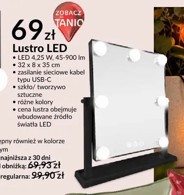 Lustro LED promocja w Salony Agata