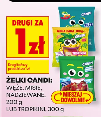 Żelki Candi misie promocja w Biedronka