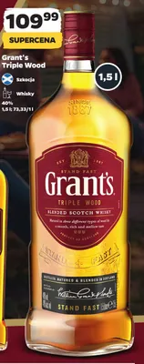 Whisky Grant's Triple Wood promocja w Netto