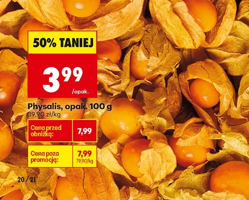 Physalis opak. 100 g promocja w Biedronka