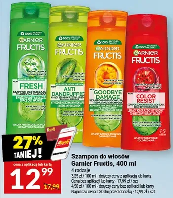 Szampon do włosów Garnier Fructis promocja w Twój Market
