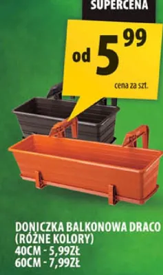 Doniczka balkonowa draco różne kolory 40cm promocja w Arhelan