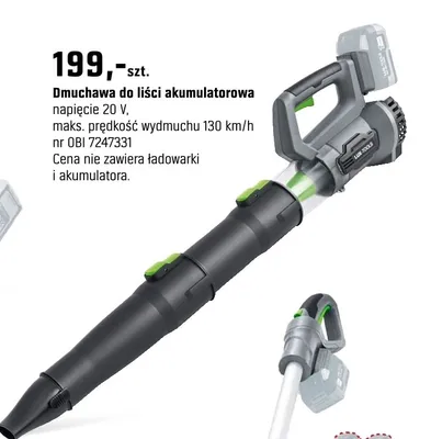 Dmuchawa do liści akumulatorowa promocja w OBI