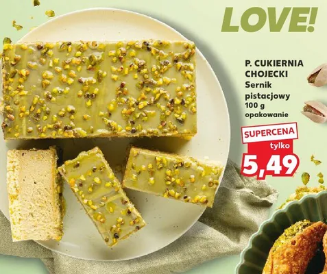 Sernik pistacjowy opakowanie promocja w Kaufland
