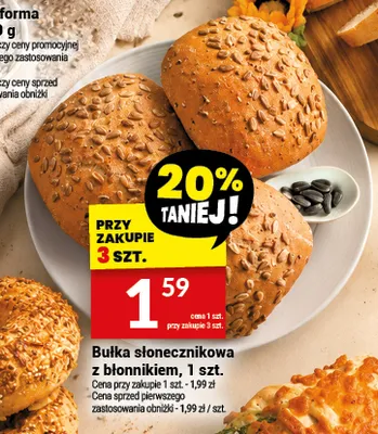 Bułka słonecznikowa z błonnikiem Białecki promocja w Twój Market