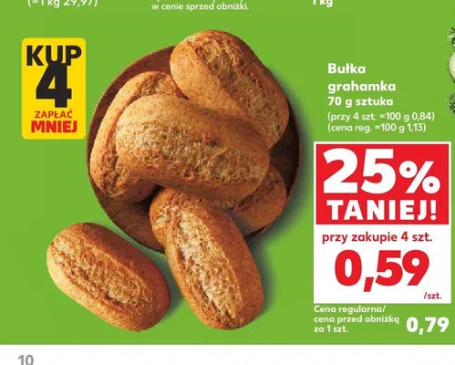 Bułka grahamka promocja w Kaufland