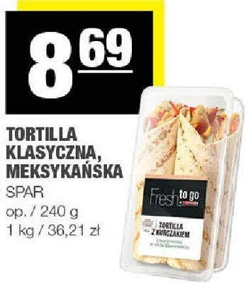 Tortilla klasyczna, meksykańska promocja w SPAR