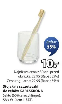 Stojak na szczoteczki do zębów Karlskrona promocja w Jysk