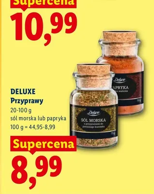 Przyprawy sól morska lub papryka promocja w Lidl