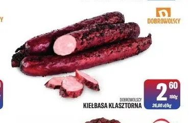 Kiełbasa klasztorna Dobrowolscy promocja w Tomi Markt