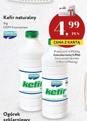 Kefir naturalny Krasnystaw promocja w Market Point