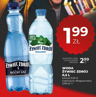 Woda gazowana Żywiec Zdrój Mocny Gaz promocja w Duży Ben