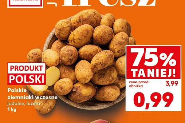 Ziemniaki wczesne jadalne polskie promocja w Kaufland