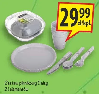 Zestaw piknikowy Daisy 21 elementów promocja w Arhelan