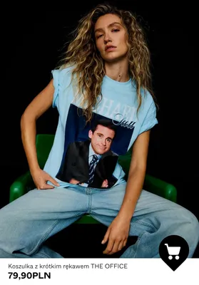 Koszulka z krótkim rękawem THE OFFICE promocja w Bershka