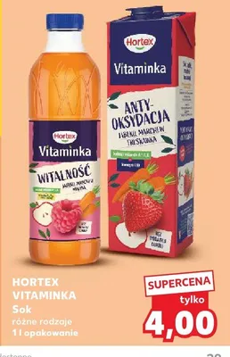 Sok Hortex Vitaminka promocja w Kaufland