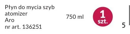 Płyn do mycia szyb atomizer Aro promocja w Makro