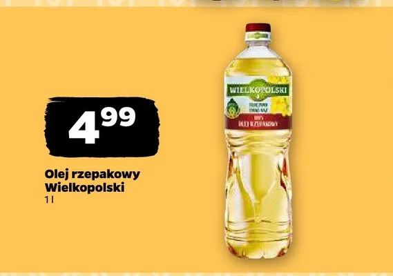 Olej rzepakowy Wielkopolski promocja w Netto