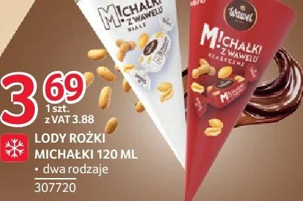 Lody rożki Michałki z Wawelu dwa rodzaje 307720 promocja w Selgros