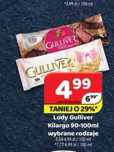 Lody Gulliver Kilargo promocja w Delfin