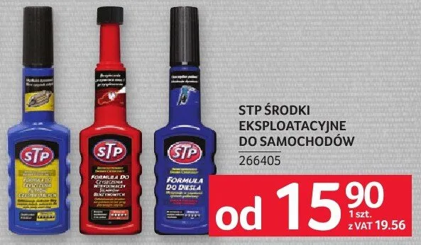 STP ŚRODKI EKSPLOATACYJNE DO SAMOCHODÓW promocja w Selgros