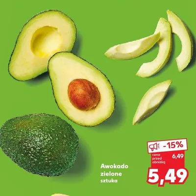 Awokado zielone sztuka promocja w Kaufland