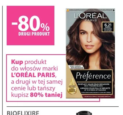 Farba do włosów Préférence 6,21 l'Oréal Paris promocja w Hebe