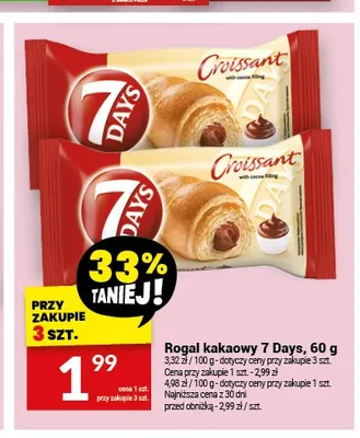 Rogal kakaowy 7 Days promocja w Twój Market