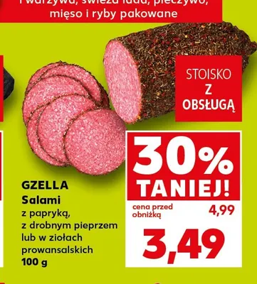 Salami z drobnym pieprzem Gzella promocja w Kaufland