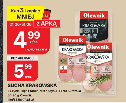 Sucha Krakowska z Szynki promocja w Chorten