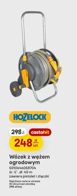 Wózek z wężem ogrodowym Hozelock promocja w Castorama