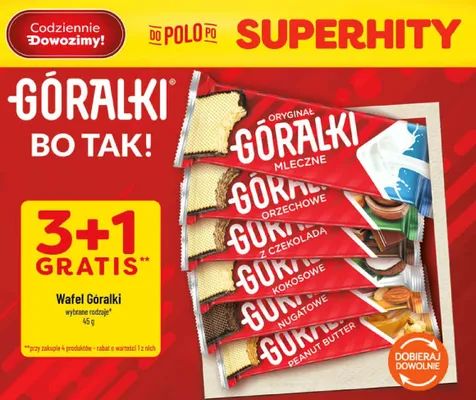 Wafel Góralki mleczne promocja w POLOmarket