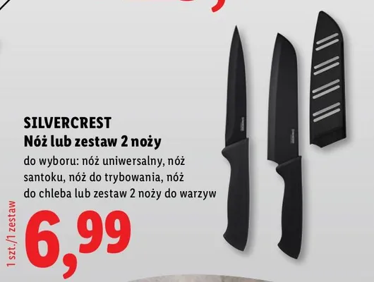 Nóż lub zestaw 2 noży promocja w Lidl